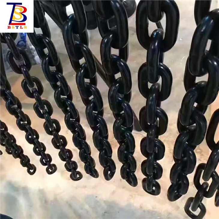 7.1 X 21mm Alloy Steel Short Link Chain Grade 80 Hoist Chain For Lifting Purpose