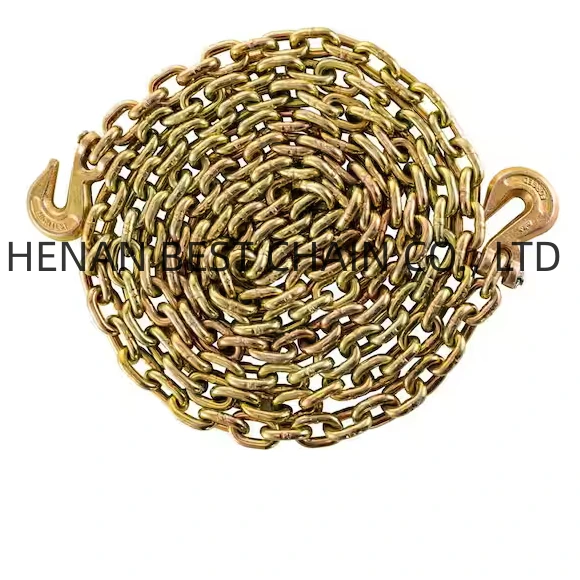 Zinc Grade 70 Chain With Clevis Grab Hook Lifting Chain With Hooks